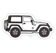 Black And White Jeep Stickers White Jeep Sticker By Katie S Stickers Jeep Stickers Preppy Stickers Hydroflask Stickers