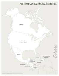 North And Central America Countries Printables Map Quiz Game
