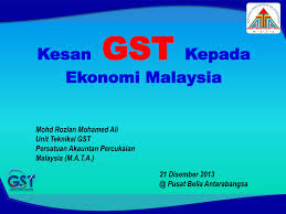 Izziyani shafinaz 0 views1 week ago. Kesan Cukai Barangan Dan Perkhidmatan Gst Kepada Ekonomi Malaysia Mia Liana
