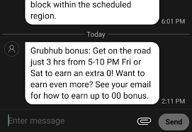 Finally A Bonus From Grubhub Couriersofreddit