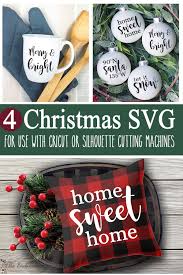 Ideas for your secret santa gift exchange. Four Christmas Svg Files For Use With Cricut Or Silhouette The Birch Cottage