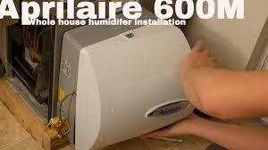 How can i wire the humistat and humidifier so that humudifier runs only. Aprilaire 600 Humidifier Installation Get Rid Of Dry Air In Your Whole Home Youtube