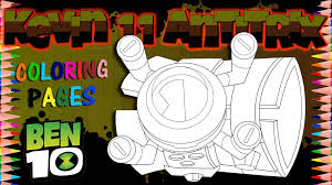 Ben 10 Reboot Kevin 11 Antitrix Omnitrix Replica Coloring Page Coloring Books Coloring Pages Ben 10