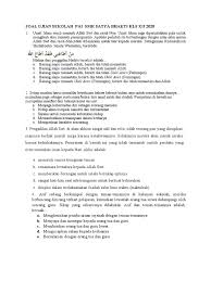 Adapun berikut ini merupakan cara agar. Soallll Us Pai Kls 12 Smk Sbh 2020