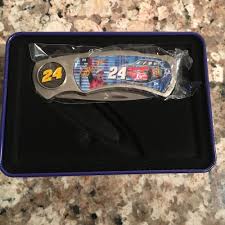 #88 national guard 2008 impala ss. Jeff Gordon No 24 Dupont Chevy Monte Carlo Collector Pocket Knife In Metal Case Cuchillos