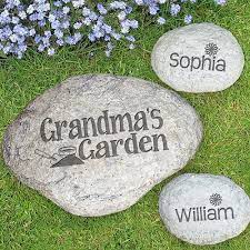 Engraved Garden Stones In 2021 Personalized Garden Stones Garden Stones Grandmas Garden