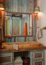 Cover up the offensive bumps—and add a ton of country character—with sheets of the reclaimed, weathered metal. 30 Inspiring Rustic Bathroom Ideas For Cozy Home Amazing Diy Interior Home Design