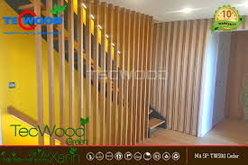 Những mẫu lam gỗ này thường được ứng dụng để làm thanh che nắng ngoài ban công, hay trên sân thượng để tạo độ lam gỗ được ứng dụng phổ biến để làm lam gỗ cầu thang, lam gỗ phòng khách, lam gỗ nhựa Tecwood Gá»— Nhá»±a Tá»•ng Há»£p Chuyen Dung Cho Khong Gian Ngoáº¡i Tháº¥t