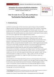 2) department of pathology, hospital x, place y. Pdf Hinweise Fur Wissenschaftliche Arbeiten