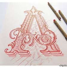 حرف A مزخرف أجمل صور A مزخرف للواتس اب و الفيس بوك بفبوف Lettering Design Typography Beautiful Lettering