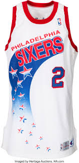 Ben simmons modelled the philadelphia 76ers' new 'city' jerseys on social media, and it didn't take long for fans to spot a cheeky hidden detail. 1993 94 Moses Malone Game Worn Philadelphia 76ers Jersey With Team Lot 81711 Heritage Auctions