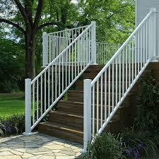 Railing Image Gallery Fortress Al13 Decksdirect Com Deck Railings Outdoor Stair Railing Metal Deck Railing