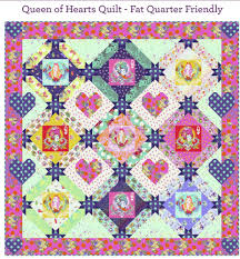 Walmart.com has been visited by 1m+ users in the past month Tula Pink Curiouser And Curiouser Queen Of Hearts Quilt Fabric Kit Pattern Available Online From Freespirit Fabrics