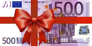 Beschreibung von gutschein über 500 euro. 500 Euroschein Mit Breiten Geschenkband Stock Photo Adobe Stock