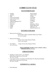 2) modelo básico de curriculum vitae. Curriculum Enrique Copia