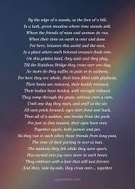 The rainbow bridge, not far away, makes all our pets brand new. The Rainbow Bridge Poem Grief Support Joy Session Network