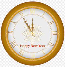 Happy New Year Clock Goldimage Png Image With Transparent Background Png Free Png Images New Year Clock Happy New Year Png Happy New Year