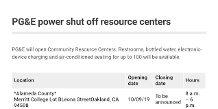 Pg E Resource Centers Oct 11 2019 By Capradio Digiteam