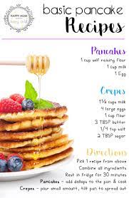 Basic Pancake Recipes Plus How To Cook The Perfect Pancake Basic Pancake Recipe Basic Pancakes Pancake Recipe Easy