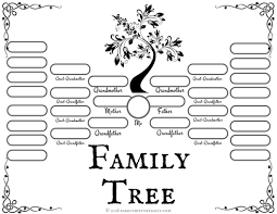 Free Family Tree Template For Craft Or School Projects Family Tree Template Word Blank Family Tree Family Tree Printable