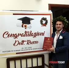 Auguri Al Neo Dott Nicola Russo Laureato Con La Tesi Dal Titolo La Sclerosi Multipla In Ambito Pedagogico E Sportivo Segnalazione A Foggia