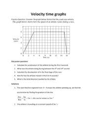Distance vs time graphs worksheet and activity. Distance Time And Velocity Time Graphs Csec Math Tutor
