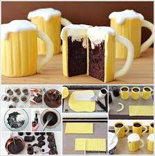 Wonderful Diy Beer Mug Cupcakes With Baileys Filling Beer Mug Cake Mug Cupcake Cupcake Recipes