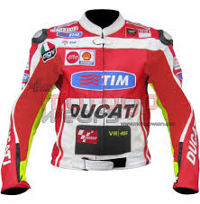 Rossi Ducati Motorbike Racing Leather Jacket Mrlj1008