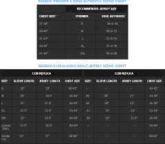 48 logical ccm hockey jersey sizing chart