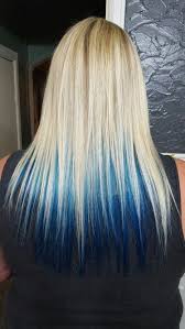 Secure the upper layers to the top of the head with a hair clip. Blue Underneath Hair Color Ideas Novocom Top