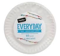 Signature SELECT Everyday Coated 7 Inch White Paper Plates - 50 Count
