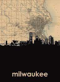 Maybe you would like to learn more about one of these? Milwaukee Skyline Map Digital Art By Bekim M