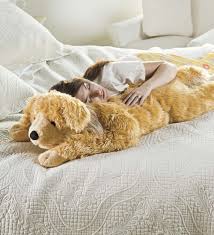 Golden Retriever Plush Cuddle Animal Body Pillow Wind And Weather