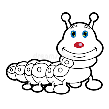 If your child loves interacting. Larva Worm And Apple Cartoon Coloring Page For Toddle Stock Vector Illustration Of Drawing Page 91970497