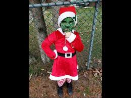 Grinch costumes usually use green or yellow contact lenses but you can also use white eyes. Grinch Halloween Diy Grinch Costume Makeup Youtube