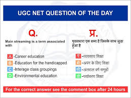 Ugc Net Question Of The Day Career Darshan Competitive Academy Daily Updates Ugc Net Net Exam Coaching Institute In Delhi Exam