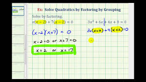 Solve a quadratic equation by factoring and applying the zero product property. Factoring Quadratic Equations Solutions Examples Videos