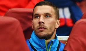 Germany's midfielder lukas podolski greets fans after the friendly football match against england in dortmund, western germany, on march 22, 2017 germany's midfielder lukas podolski greets fans. Arsenal S Lukas Podolski Spices Up Dortmund Clash With Bizarre Kebab Bet Football Sport Express Co Uk