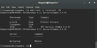 Linux Samba Server Using Smbclient Samba Server File Server Linux
