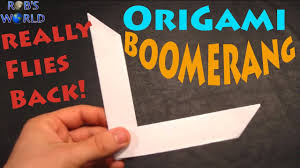 How To Make An Origami Boomerang Robs World