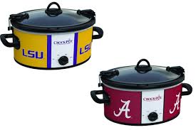 Crock pots are not automatic food cookers user interaction is needed to turn it on or off, much like a stove. Ncaa Crock Pots 10 Lsu Texas Ohio State Georgia Crock Pots More Fanbuzz