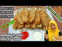 Ide Jualan Modal 10 000 Jadi 65 Tusuk Jajanan Anak Sekolah Terbaru Youtube Ide Makanan Makanan Memasak