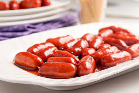 mini smoked sausages with g jelly