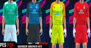 Check out the evolution of werder bremen's soccer jerseys on football kit archive. Werder Bremen 2018 19 Kits Pes Psp Ppsspp Kazemario Evolution