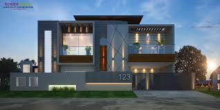 From modernist to minimalist, with in house architecture & project management. Modern Elevation Rendring House Outside Design Facade House Modern Exterior House Designs