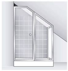 Bespoke Shower Bespoke Shower Enclosures By Coram Attic Shower Bathroom Under Stairs Shower Doors