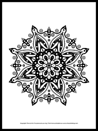 Thick lines work most effectively. Free Printable Mandala Coloring Page The Art Kit