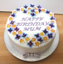 Check out our new mini cake explosion boxes and mini cake variety packs Simple But Pretty Birthday Mother S Day Cake With Moulded Cakesdecor