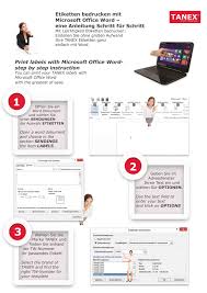 Check spelling or type a new query. Anleitung Fur Vorlagen In Word Tanex Office Ihr Online Shop Fur Etiketten Fotopapier Und Burobedarf