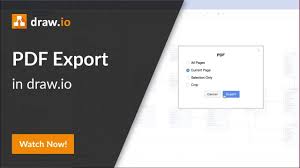 How To Export A Diagram To Pdf In Draw Io Youtube